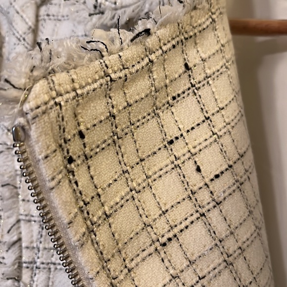 NWT Ann Taylor Fringe Tweed Long Sleeve Jacket/Blazer, Size 00 - Picture 5 of 11